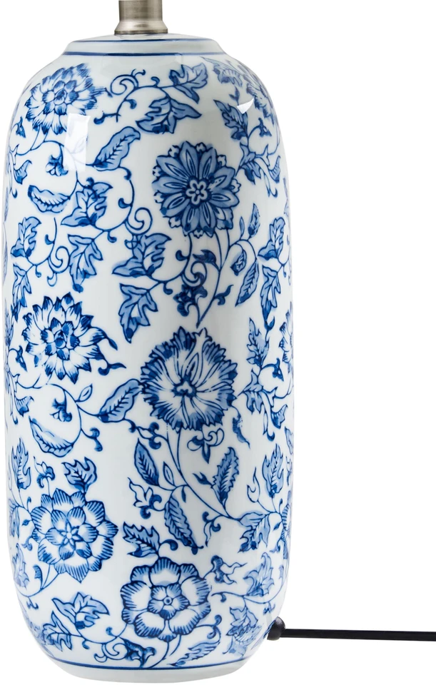 Beliani Stalinis šviestuvas AIBONITO porcelianinis baltas/mėlynas