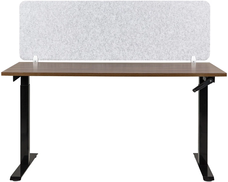 Beliani Stalo pertvara SPLIT 160 x 50 cm pilka