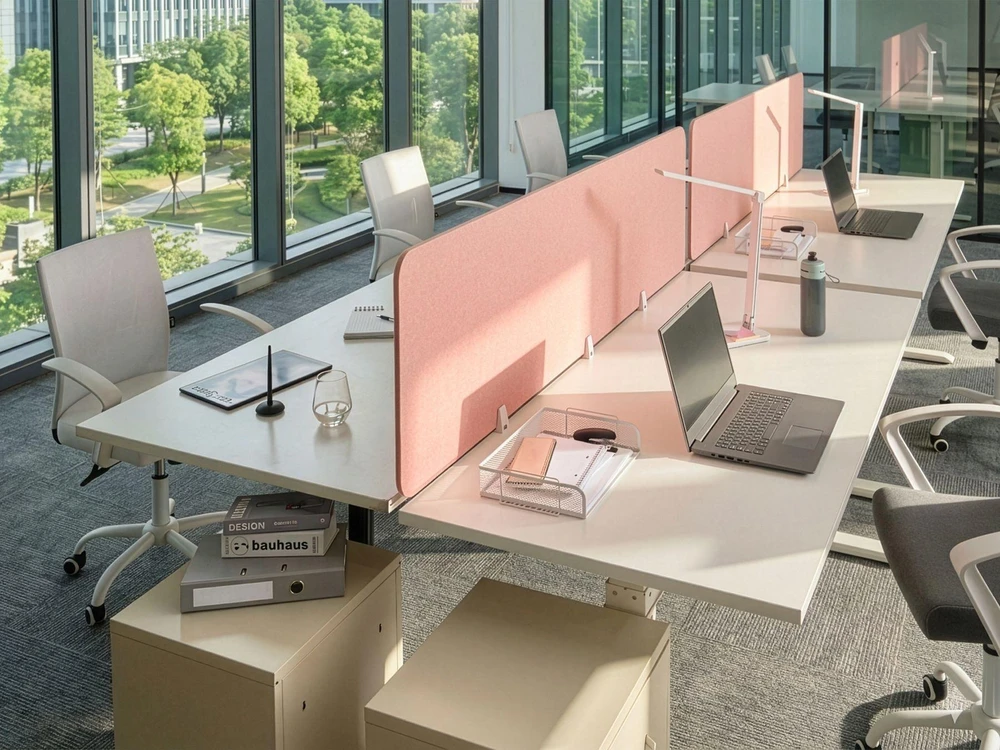 Beliani Stalo pertvara SPLIT 180 x 50 cm Persikų spalvos