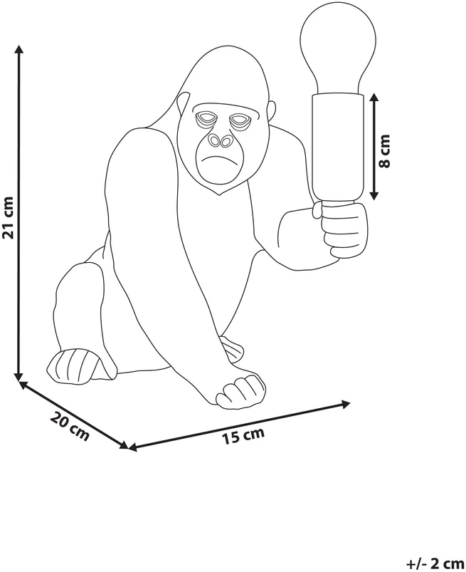 Beliani Stalo šviestuvas Goryl HARAMBE auksinis
