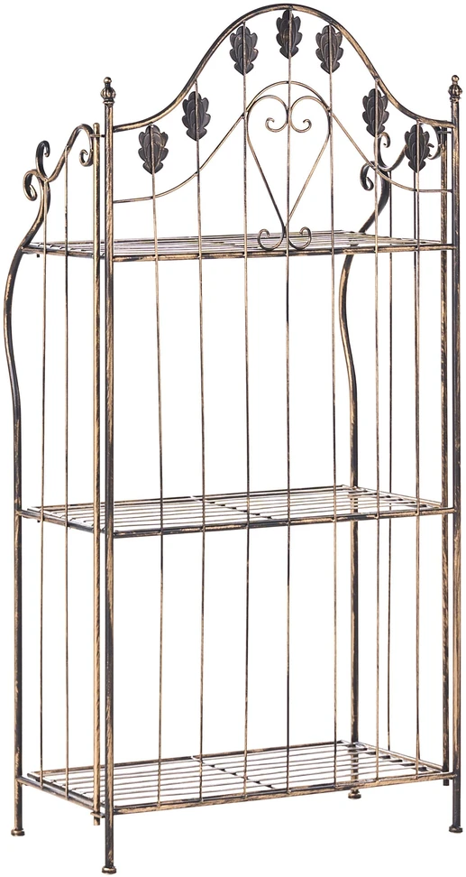Beliani Stovas VISANO metalinis 123 cm 59 cm juodas