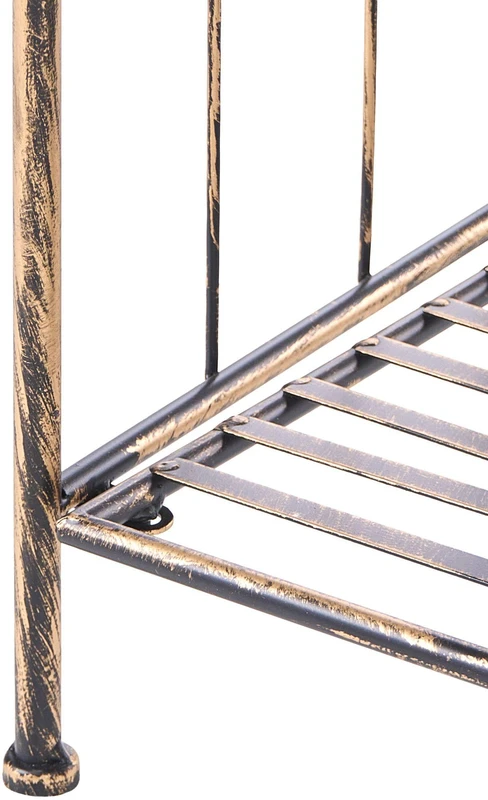 Beliani Stovas VISANO metalinis 123 cm 59 cm juodas