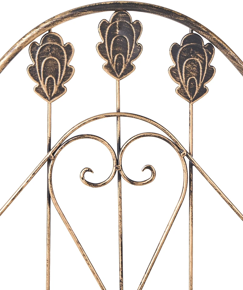 Beliani Stovas VISANO metalinis 123 cm 59 cm juodas