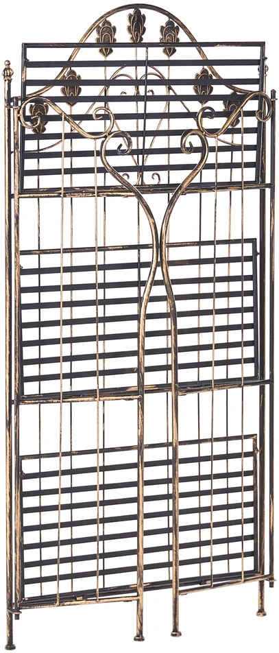 Beliani Stovas VISANO metalinis 123 cm 59 cm juodas