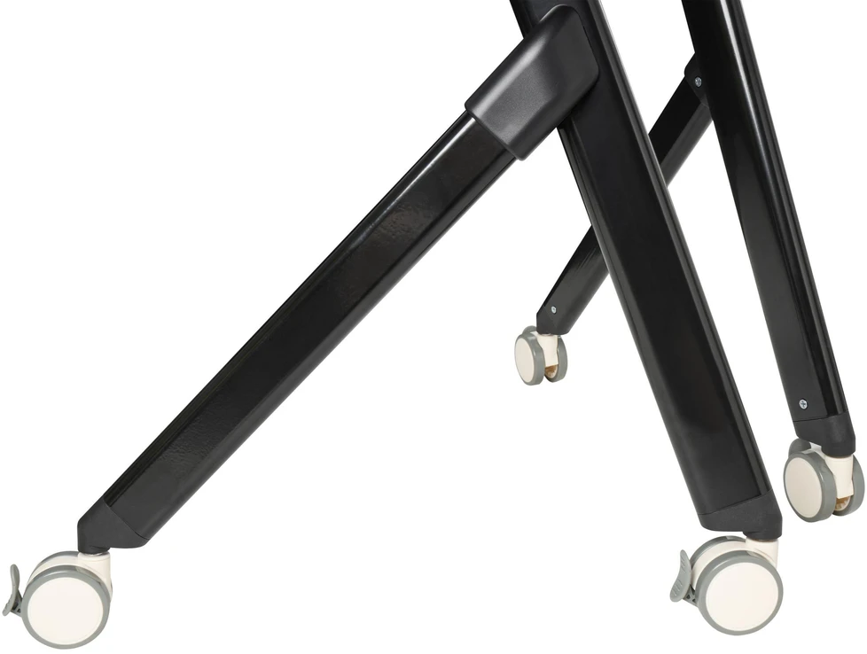 Beliani Sudedamas kampinis darbo stalas BENDI tamsiai ruda 90 cm 64 cm