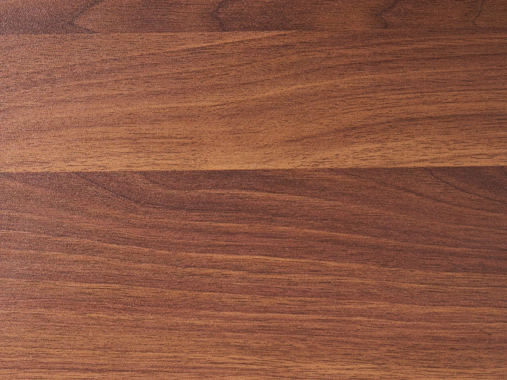 Beliani Sudedamas kampinis darbo stalas BENDI tamsiai ruda 90 cm 64 cm