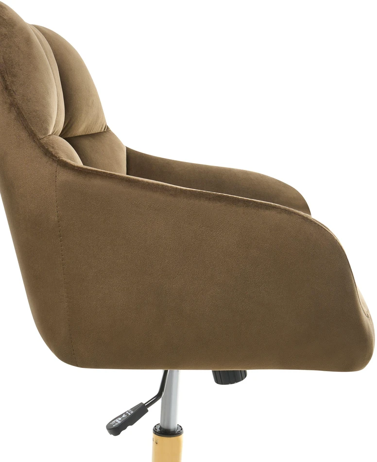 Beliani Sukamoji kėdė PALMDALE, veliūras, ruda
