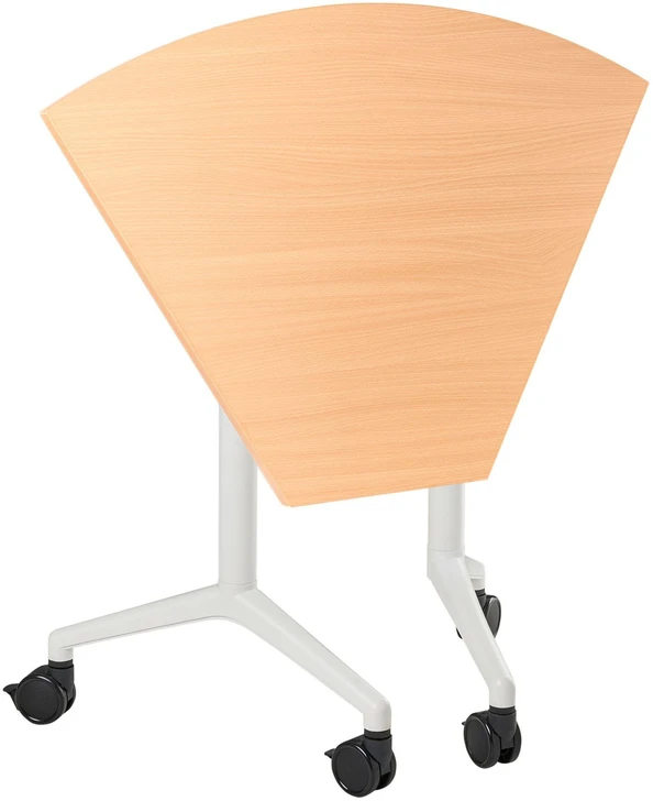 Beliani Sulankstomas kampinis stalas CAVI rudas 90 cm 64 cm