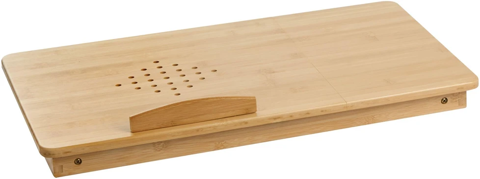 Beliani Sulankstomas nešiojamojo kompiuterio stalelis ORGE Šviesiai rudas 57 cm 35 cm