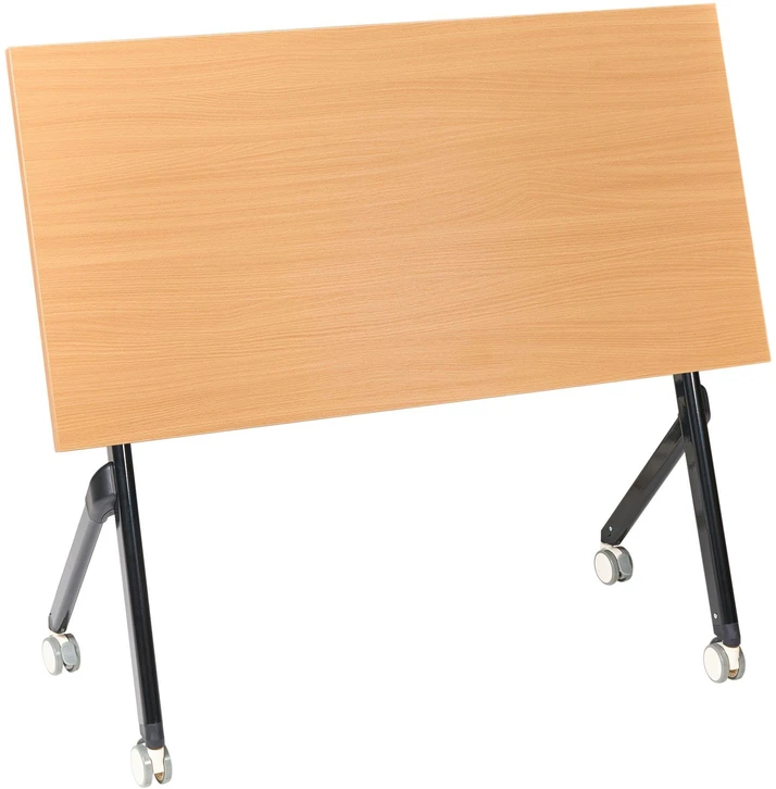 Beliani Sulankstomas rašomasis stalas BENDI rudas 120 cm 60 cm