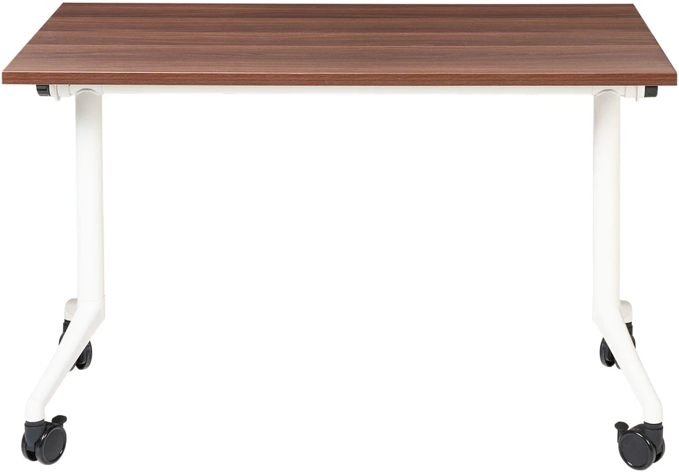 Beliani Sulankstomas rašomasis stalas CAVI, tamsiai rudas, 120 x 60 cm