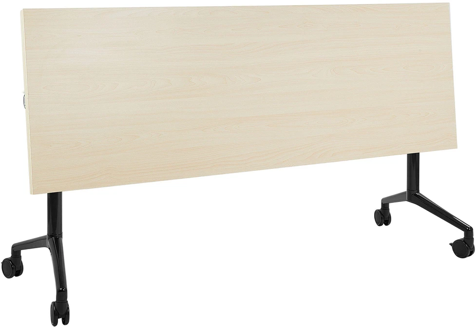 Beliani Sulankstomas rašomasis stalas CAVI, šviesiai rudas, 180 cm x 60 cm, su ratukais