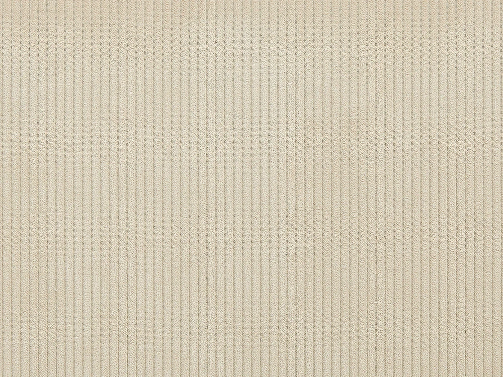 Beliani Švelni corduroy lova LINARDS 180 x 200 cm smėlio spalvos