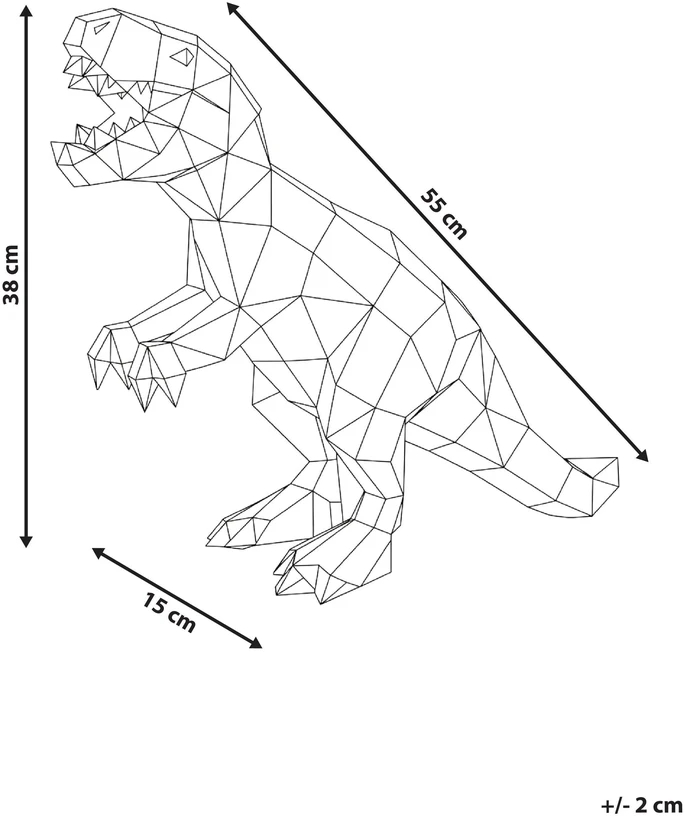 Beliani Šviečianti LED dekoracija Dinozauras TARJANEX spalvota
