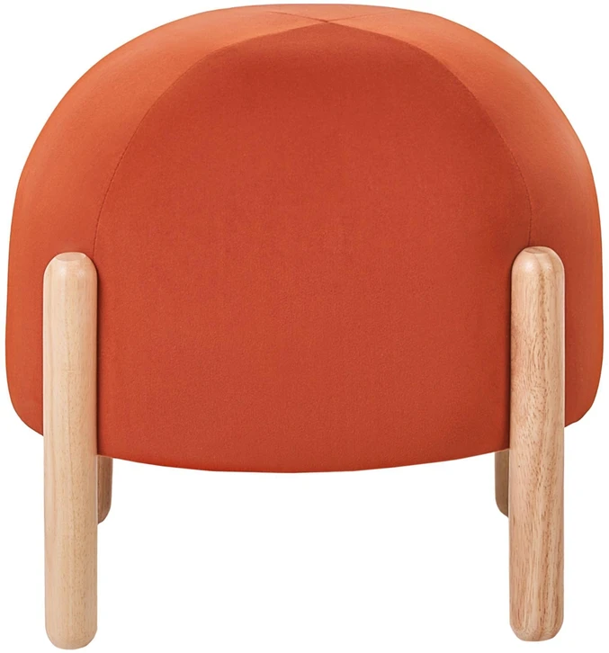 Beliani Taburetė HELEN, veliūrinė, oranžinė