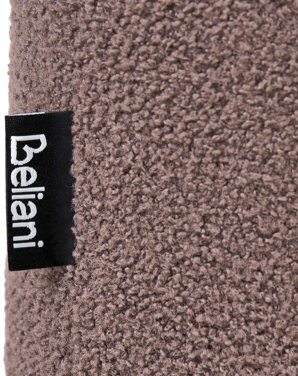 Beliani Tapetuotas suoliukas IDYLLWILD Boucle rudas