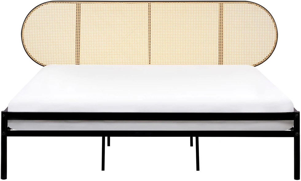 Beliani Technorattano lova BOULIN 180 x 200 cm Juoda