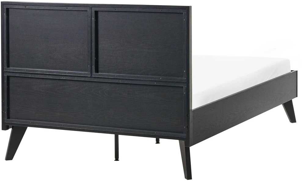 Beliani Technorattano lova MONPAZIER 120 x 200 cm juoda