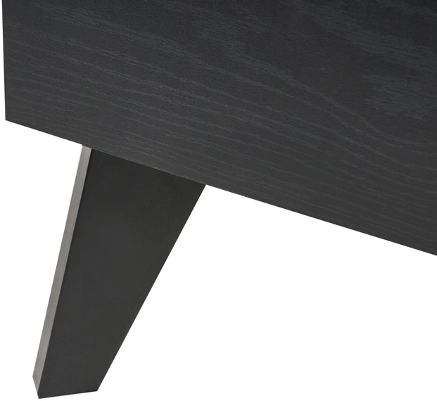 Beliani Technorattano lova MONPAZIER 120 x 200 cm juoda