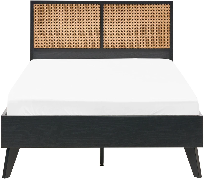 Beliani Technorattano lova MONPAZIER 120 x 200 cm juoda