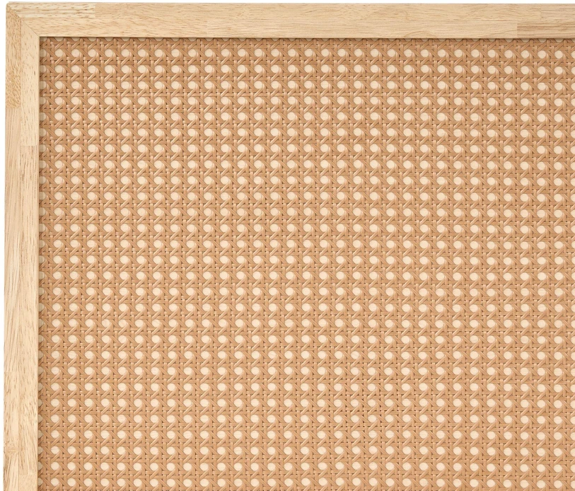 Beliani Technorattano lova MONPAZIER 120 x 200 cm šviesiai ruda