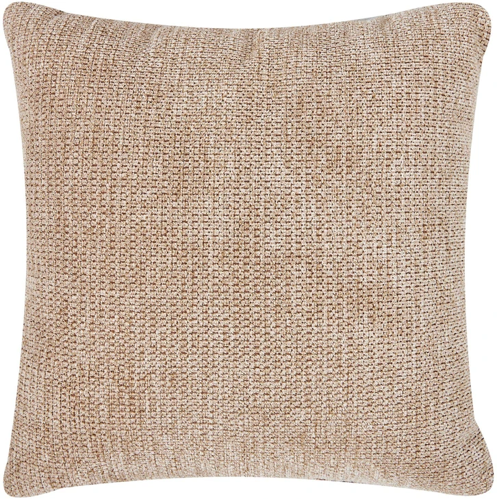 Beliani Trijų vietų kampinė sofa HOLT smėlio spalvos, kairinė