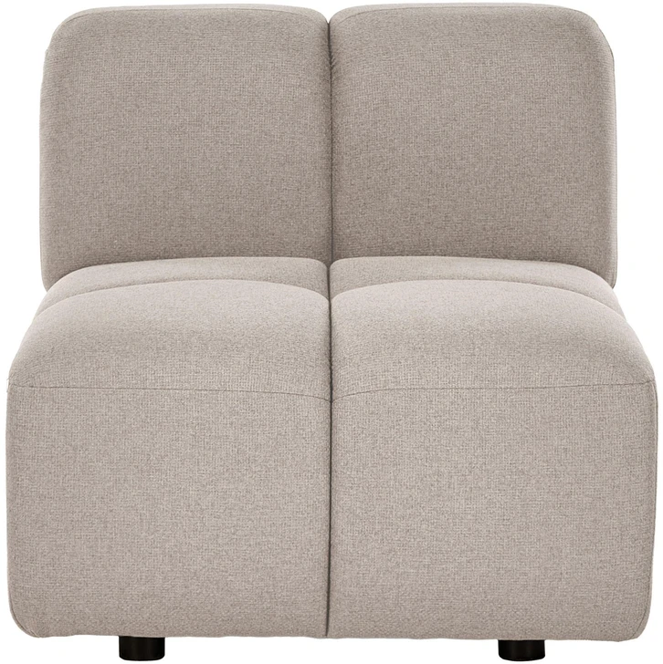 Beliani Trijų vietų modulinė sofa MAKSABERG, smėlio spalvos
