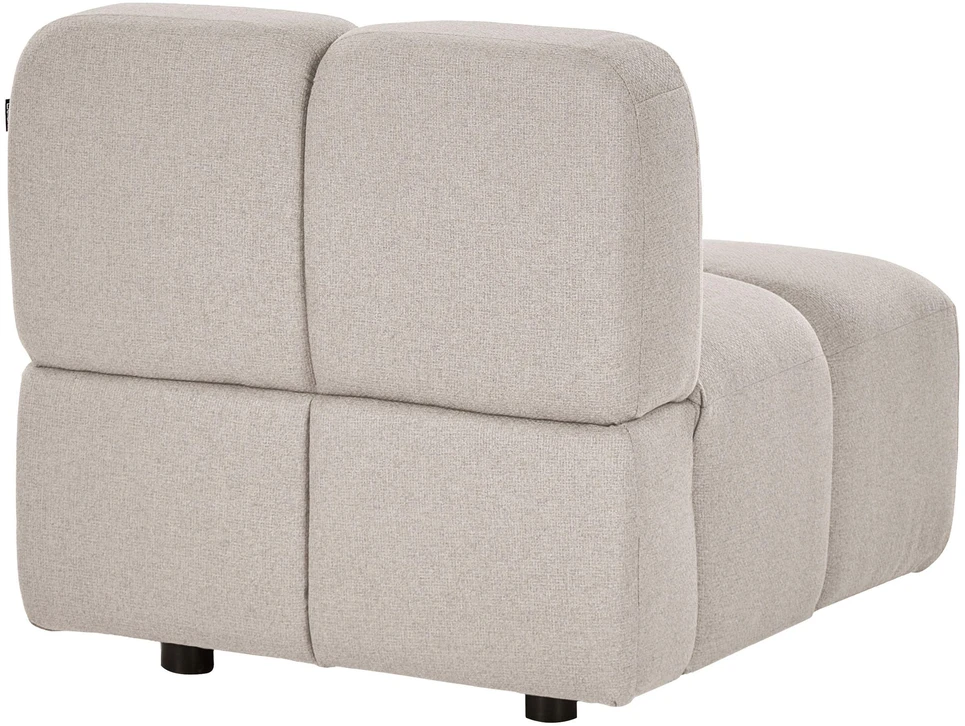 Beliani Trijų vietų modulinė sofa MAKSABERG, smėlio spalvos