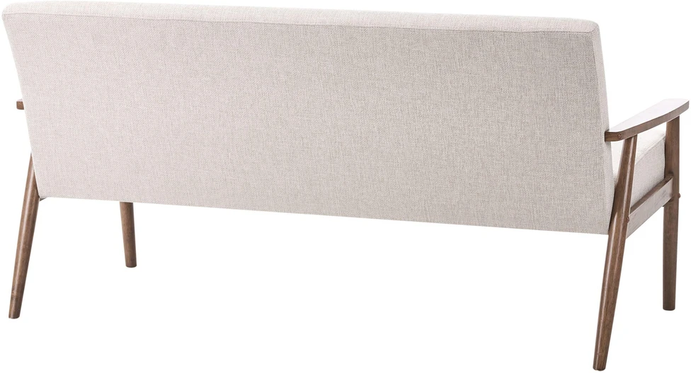 Beliani Trijų vietų sofa ESRUM, tamsiai ruda/smėlio spalvos