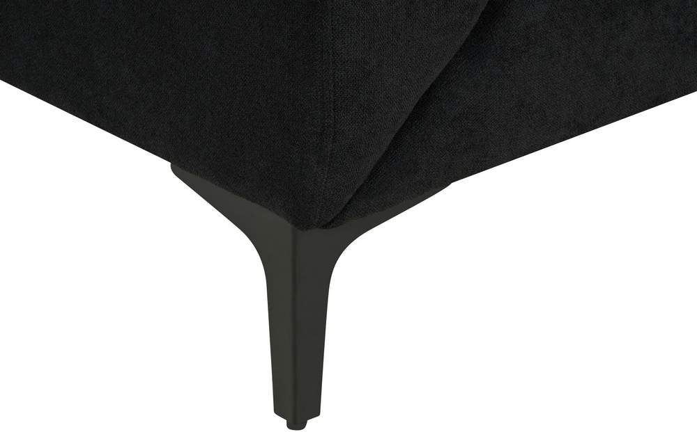 Beliani Trijų vietų sofa FENES, juoda