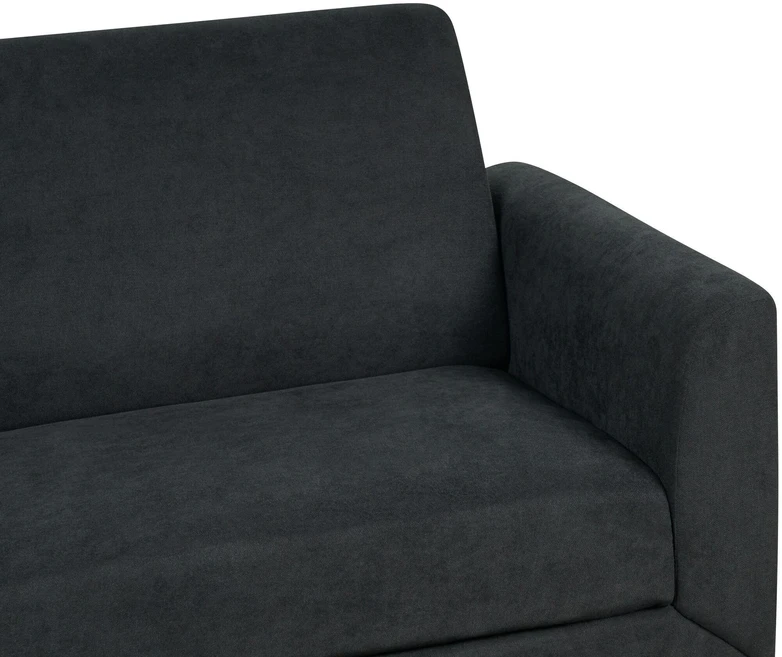 Beliani Trijų vietų sofa FENES, juoda