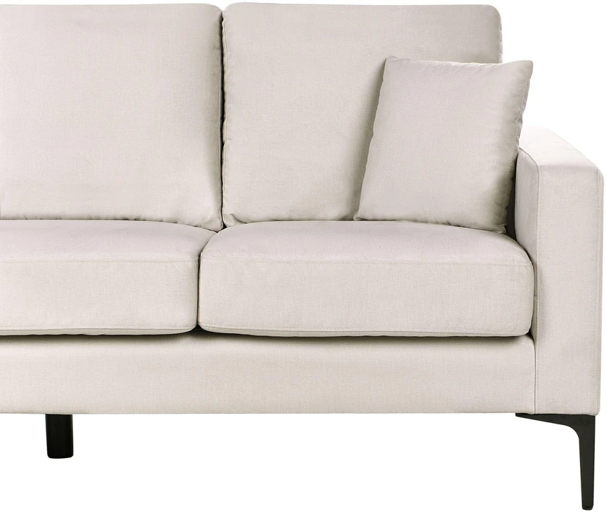 Beliani Trijų vietų sofa GAVLE Šviesi smėlio spalva