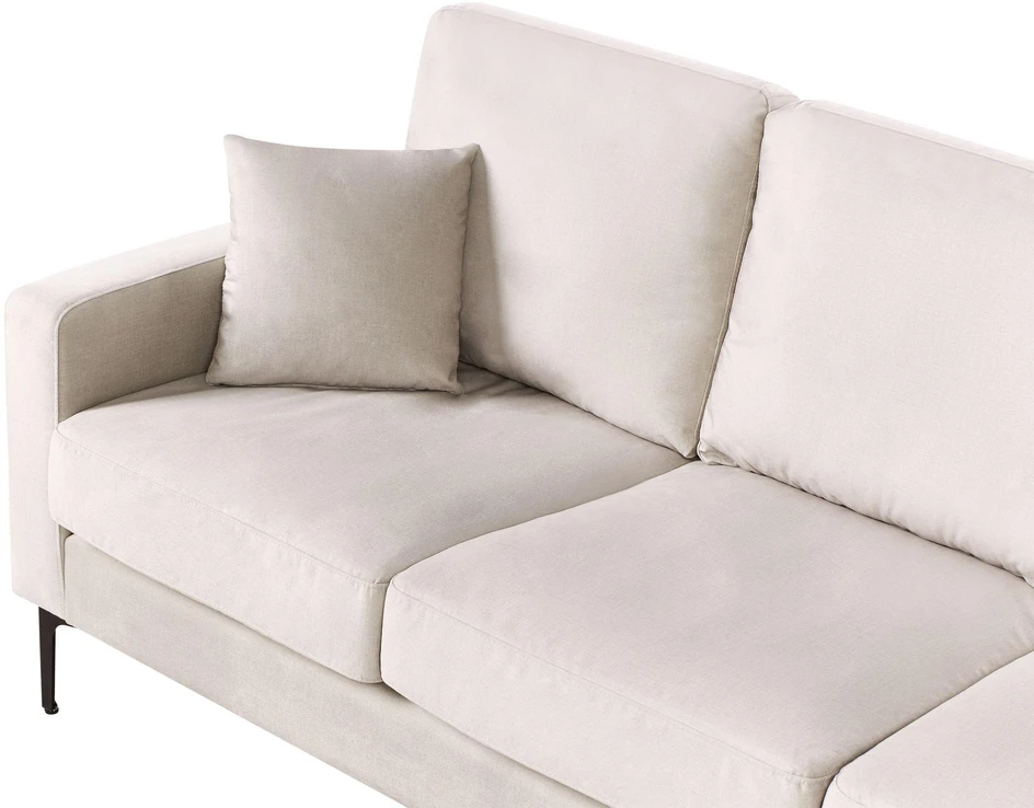 Beliani Trijų vietų sofa GAVLE Šviesi smėlio spalva