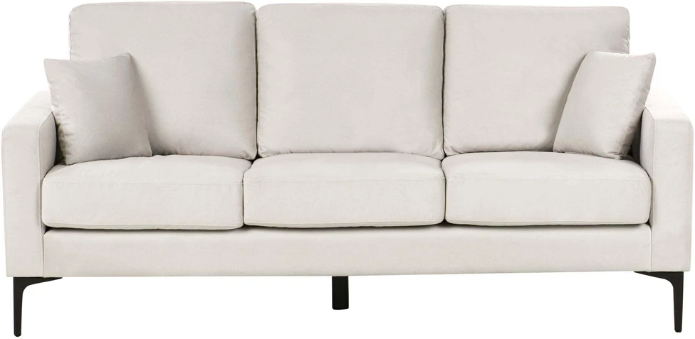 Beliani Trijų vietų sofa GAVLE Šviesi smėlio spalva