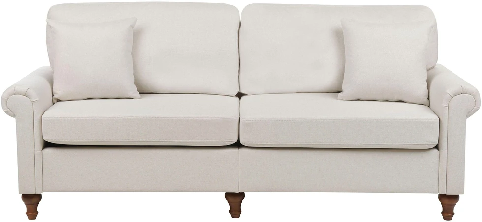 Beliani Trijų vietų sofa GINNERUP, šviesiai smėlinė