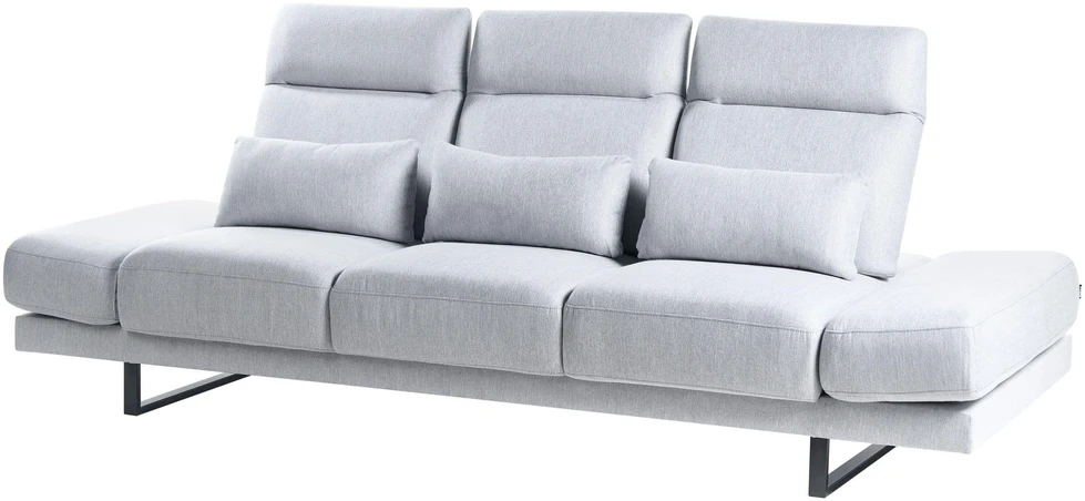 Beliani Trijų vietų sofa IKAST šviesiai pilka