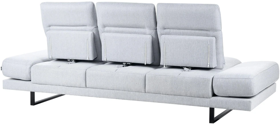 Beliani Trijų vietų sofa IKAST šviesiai pilka