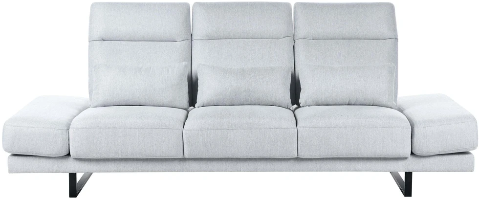 Beliani Trijų vietų sofa IKAST šviesiai pilka