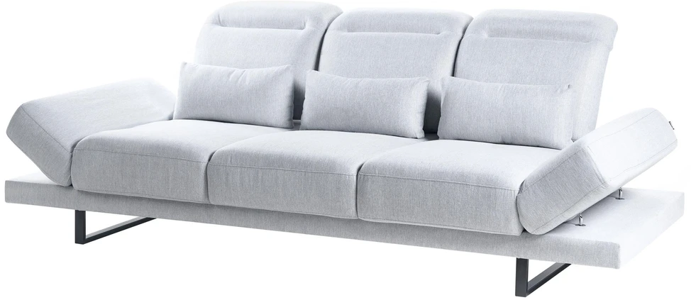 Beliani Trijų vietų sofa IKAST šviesiai pilka