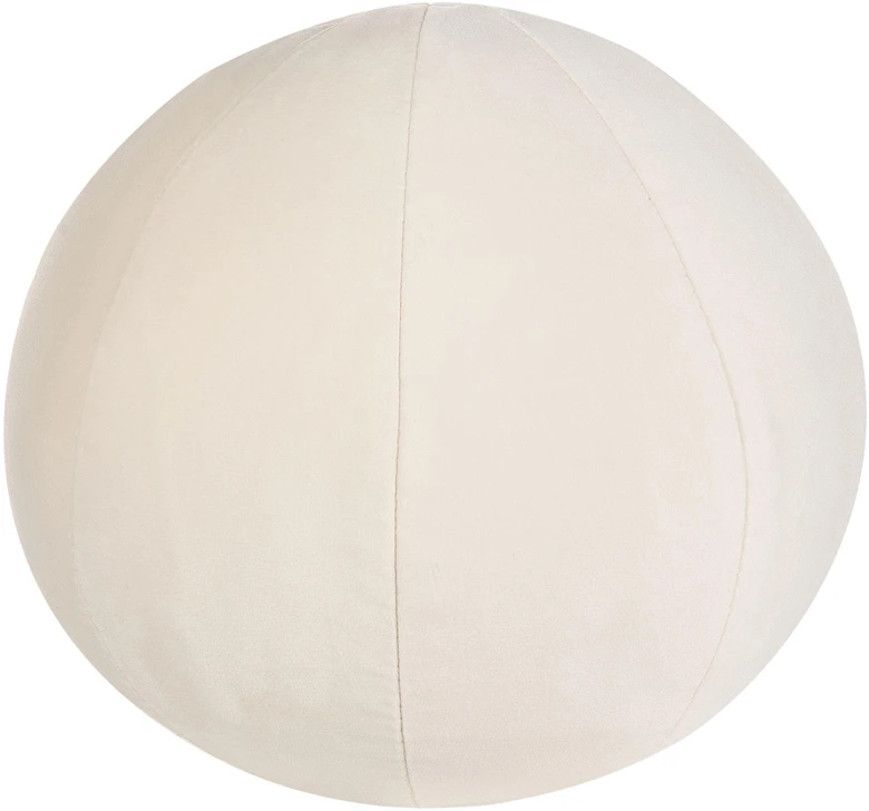 Beliani Trijų vietų sofa LEIREN, veliūras, kreminė balta