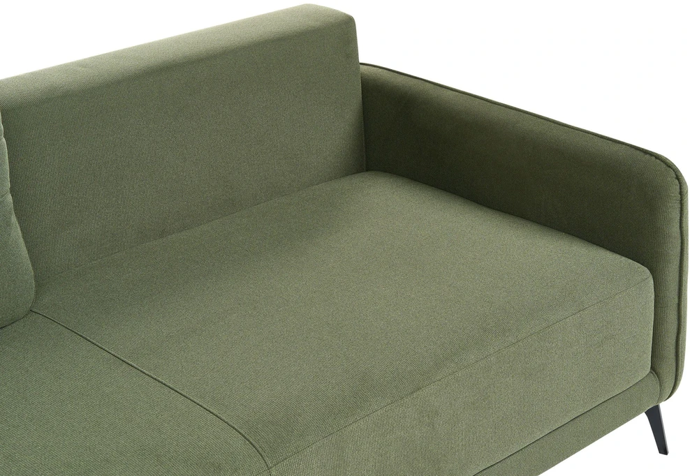 Beliani Trijų vietų sofa-lova HEMING, žalia