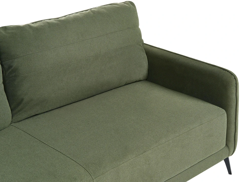Beliani Trijų vietų sofa-lova HEMING, žalia