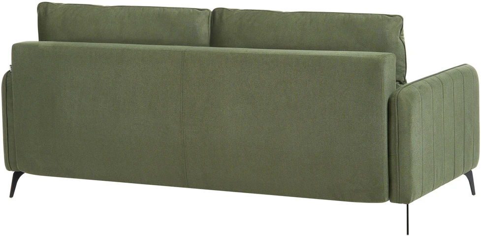 Beliani Trijų vietų sofa-lova HEMING, žalia