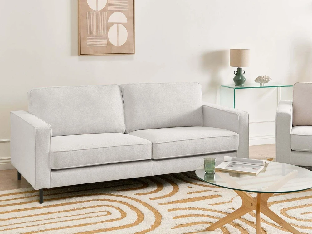 Beliani Trijų vietų sofa SAVALEN, balta