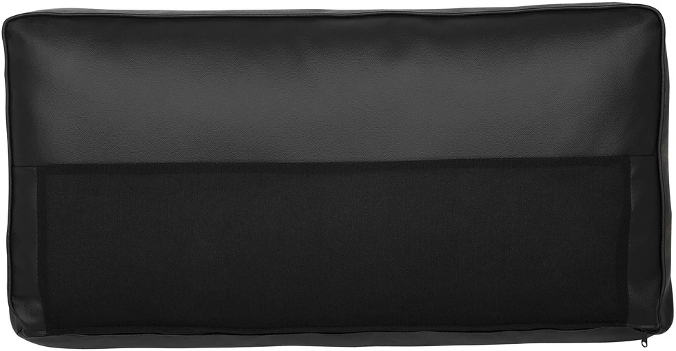 Beliani Trijų vietų sofa SAVALEN iš natūralios odos, juoda