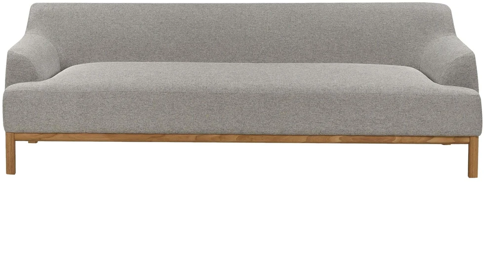 Beliani Trijų vietų sofa SOSJO, šviesiai pilka