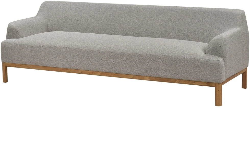 Beliani Trijų vietų sofa SOSJO, šviesiai pilka