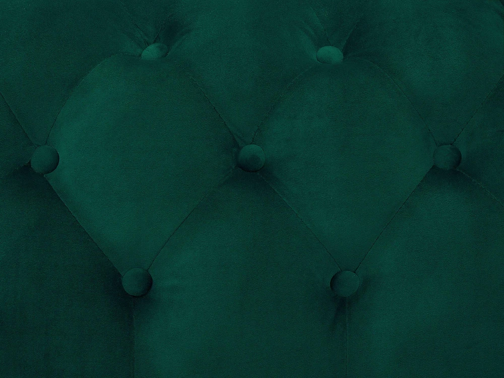Beliani Trijų vietų sofa SOTRA, veliūras, smaragdo spalva