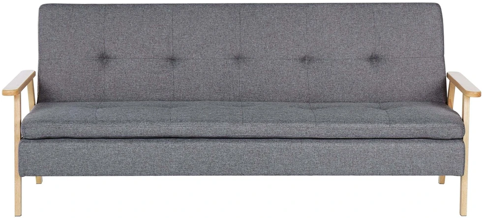 Beliani Trijų vietų sofa TJORN, pilka
