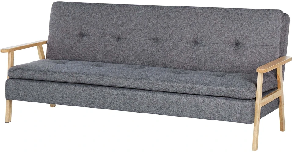 Beliani Trijų vietų sofa TJORN, pilka